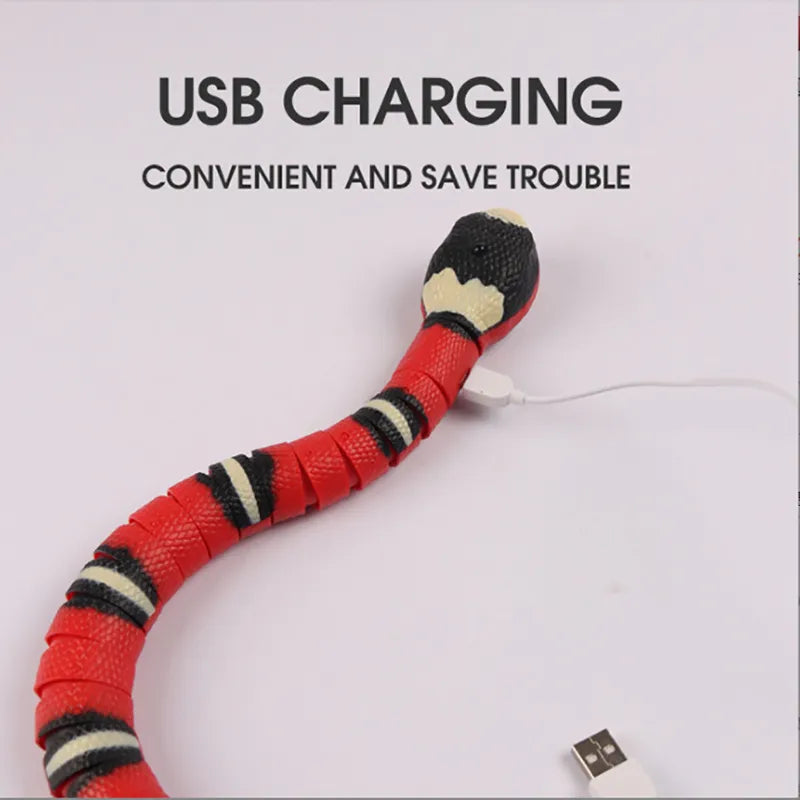 Smart Snake Cat Toy - Automatic Interactive Teaser with USB Charge