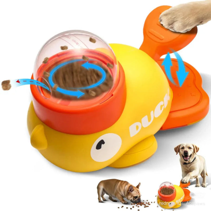 Duck-Shaped Interactive Pet Feeder – Slow-Feeding Fun with Cute Design