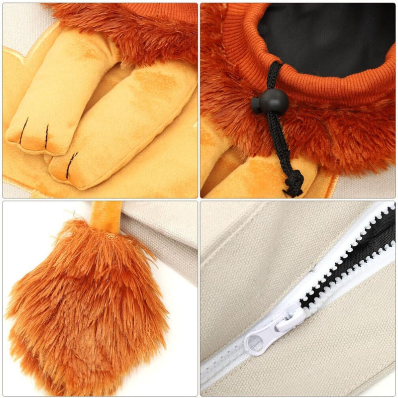 Lion Cat Shoulder Bag – Cozy and stylish pet carrier for comfortable travel.
