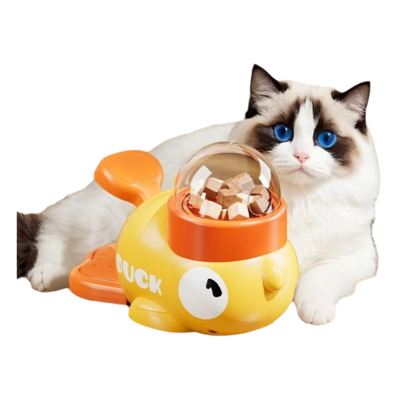Duck-Shaped Interactive Pet Feeder – Slow-Feeding Fun with Cute Design