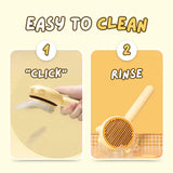 Cat needle comb removing tangles