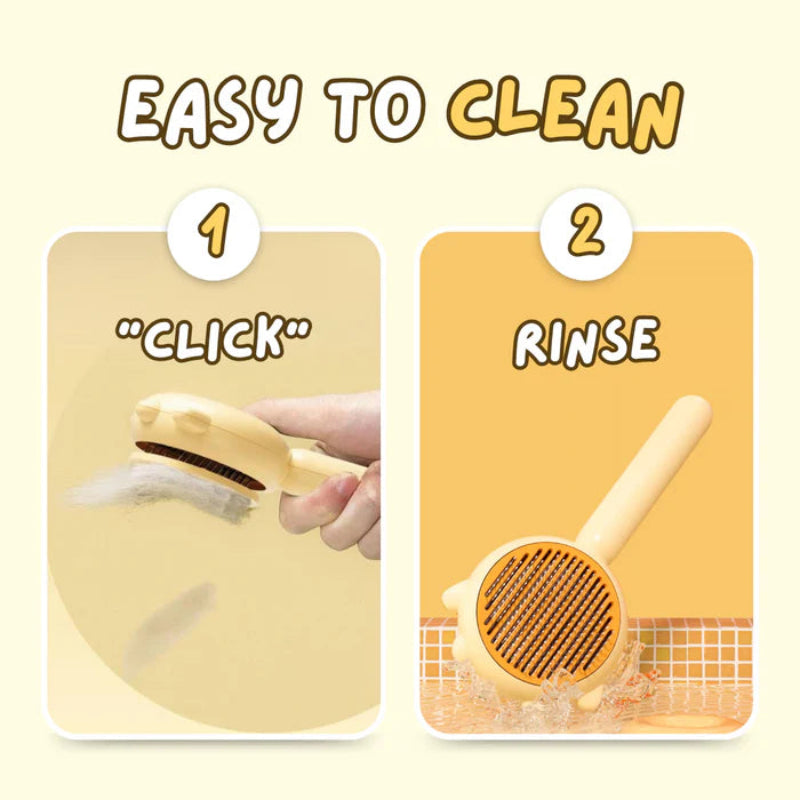 Cat needle comb removing tangles