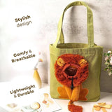 Travel-friendly Lion Cat Shoulder Bag – Lightweight, fashionable, and cozy pet carrier for cats