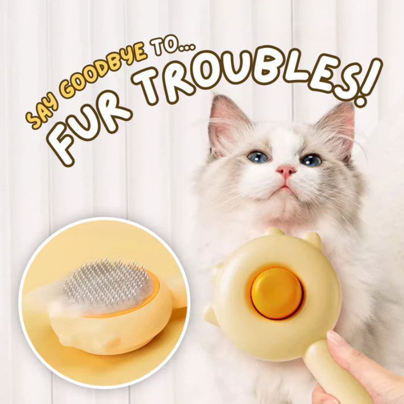 Cat needle comb removing tangles