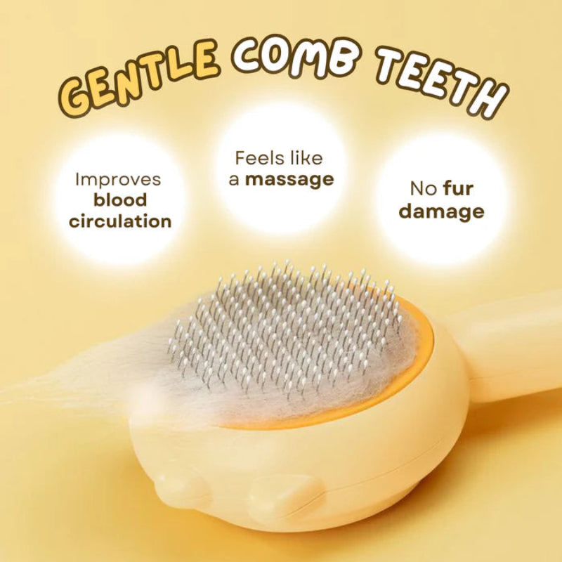 Cat needle comb removing tangles