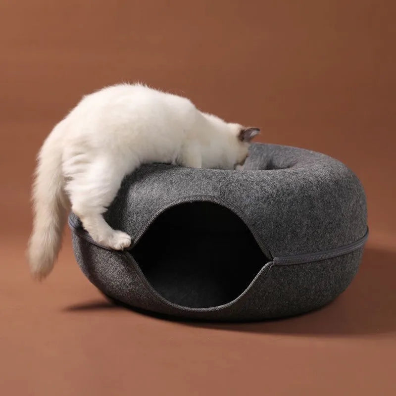 CATSHEE™ Donut Cat Bed Cave