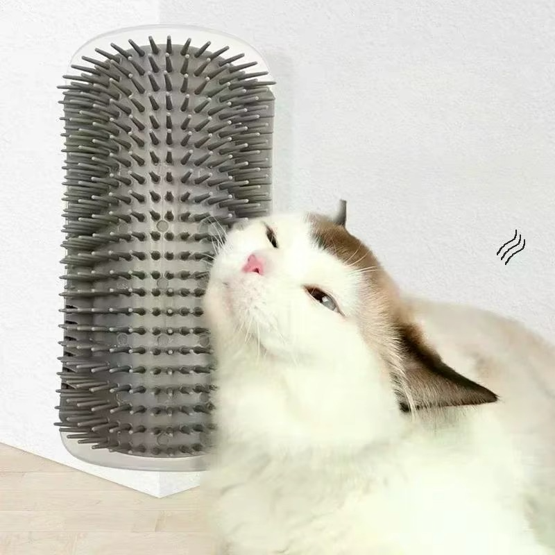 Cat Scratcher Angle Brush – Self-Cleaning Grooming Tool & Hair Remover