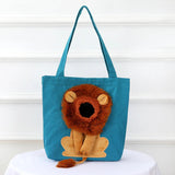 Lion Cat Shoulder Bag – Cozy and stylish pet carrier for comfortable travel.