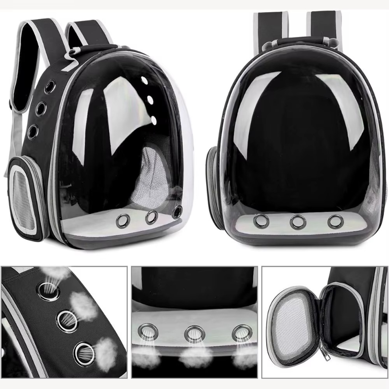 Portable Space Capsule Cat Carrier – Lightweight, breathable, and designed for comfortable pet travel with a futuristic bubble window