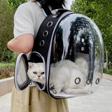 Portable Space Capsule Cat Carrier – Lightweight, breathable, and designed for comfortable pet travel with a futuristic bubble window