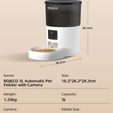 Automatic cat feeder 3L with integrated camera and voice interaction