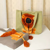 Lion Cat Shoulder Bag – Cozy and stylish pet carrier for comfortable travel.