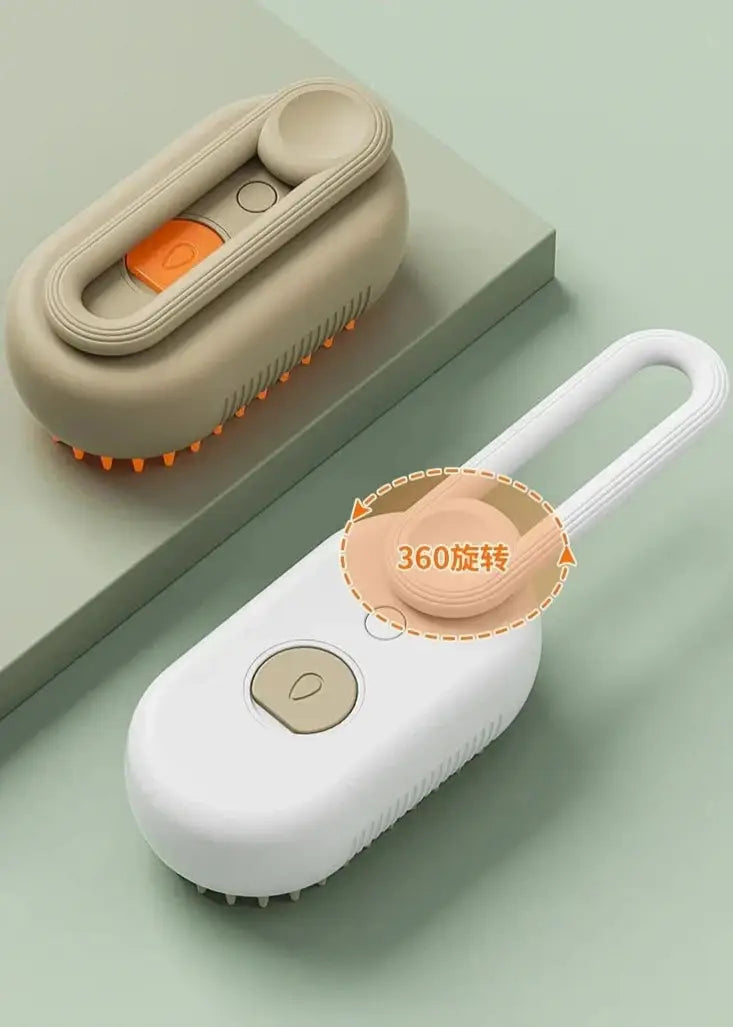 3 in 1 Cat Steam Brush : Groom, Massage & Spray - CATSHEE