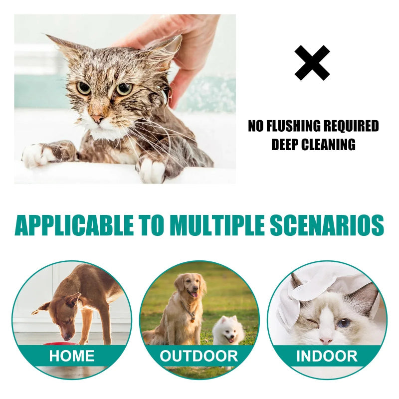 Pet Cleaning Glove Wipes for Dogs & Cats
