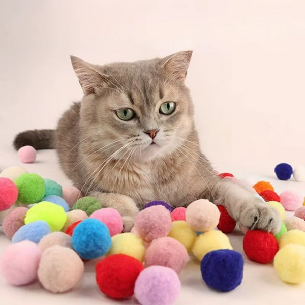 Interactive Cat Toy Launcher – Plush Balls & Teaser Wands for Endless Fun