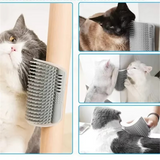 Cat Scratcher Angle Brush – Self-Cleaning Grooming Tool & Hair Remover