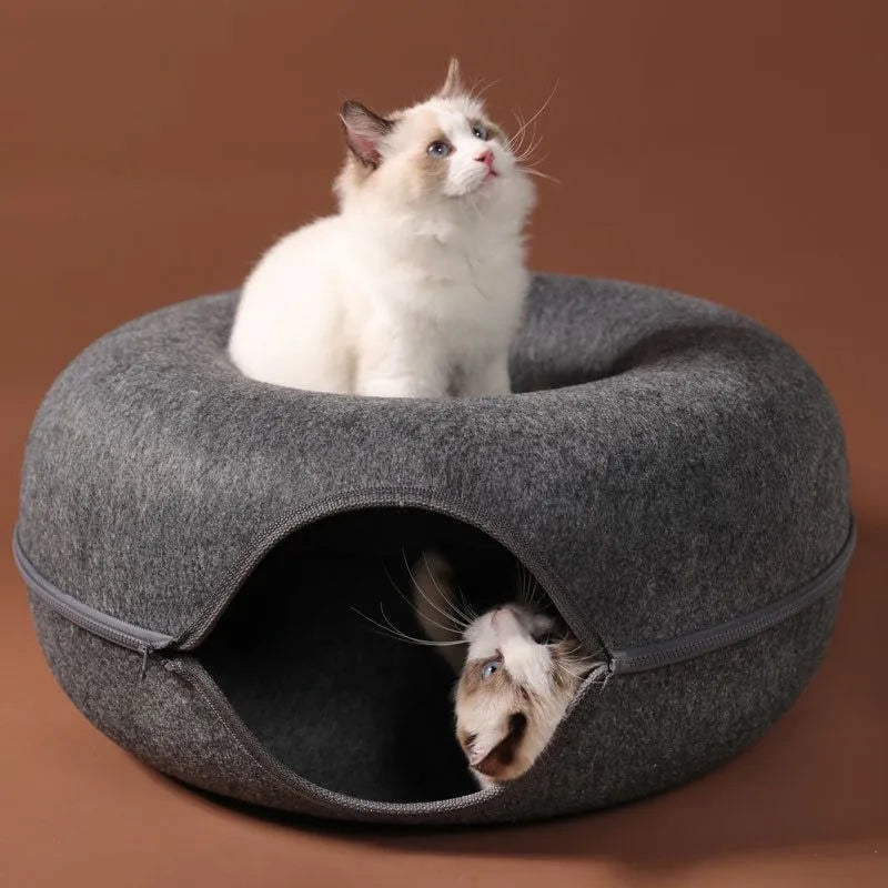 CATSHEE™ Donut Cat Bed Cave
