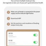 Automatic Cat Feeder 4L with Remote Control and Double Bowls - CATSHEE
