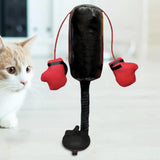 CATSHEE™ Cat Punching Bag Toy! Interactive boxing game with gloves for indoor cats.