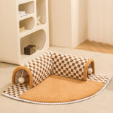2-in-1 Cat Bed & Tunnel - Playhouse & Cozy Sleeping Spot