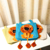 Lion Cat Shoulder Bag – Cozy and stylish pet carrier for comfortable travel.