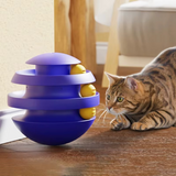 3-layer Cat Toy Tumbler - Funny Cat Ball Turntable & Climbing Frame