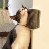 Cat Scratcher Angle Brush – Self-Cleaning Grooming Tool & Hair Remover