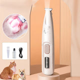 Portable Cat Nail Grinder – Rechargeable, Cordless, with LED Light for Safe & Easy Grooming
