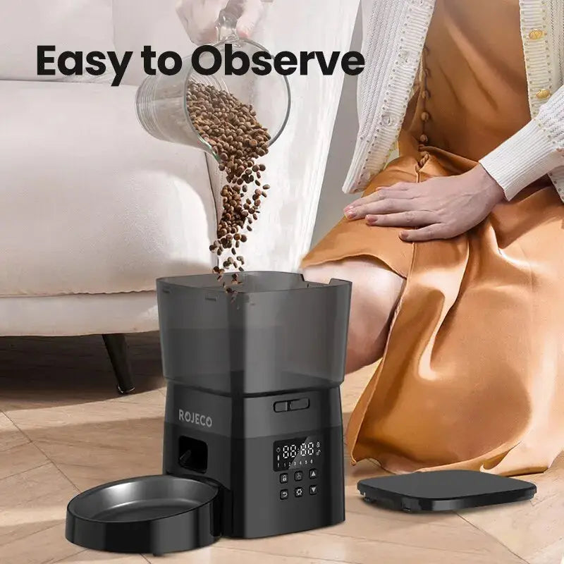 Automatic Cat Feeder 2L with Stainless Steel Bowl - CATSHEE