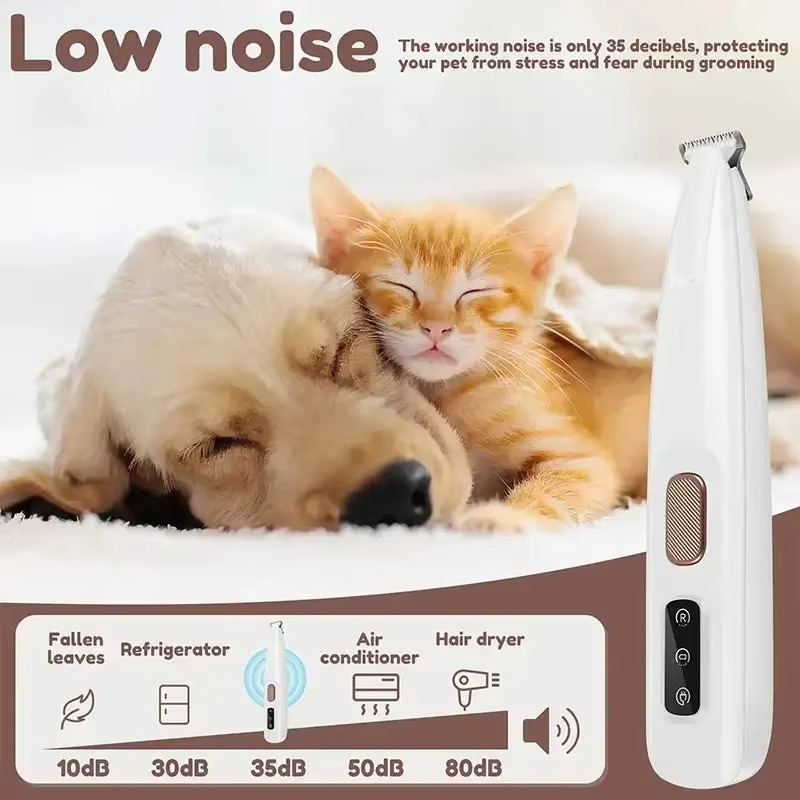 Portable Cat Nail Grinder – Rechargeable, Cordless, with LED Light for Safe & Easy Grooming