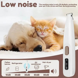 Portable Cat Nail Grinder – Rechargeable, Cordless, with LED Light for Safe & Easy Grooming