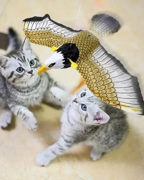 Electric Flying Bird Cat Toy – Simulated bird teaser with realistic motion, keeping cats engaged, active, and entertained for hours