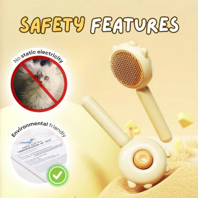 Cat needle comb removing tangles