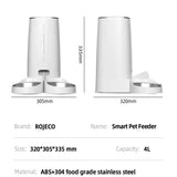 Automatic Cat Feeder 4L with Remote Control and Double Bowls - CATSHEE