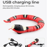 Smart Snake Cat Toy - Automatic Interactive Teaser with USB Charge