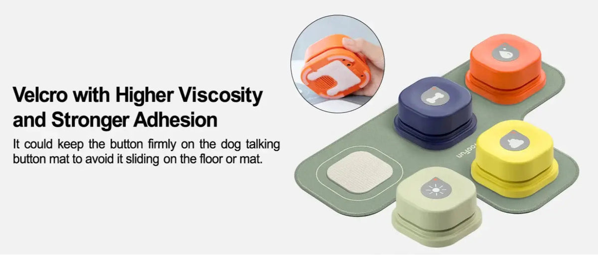 Recordable Cat Talking Buttons – Interactive communication buttons with a non-slip rubber mat for easy training and playful learning