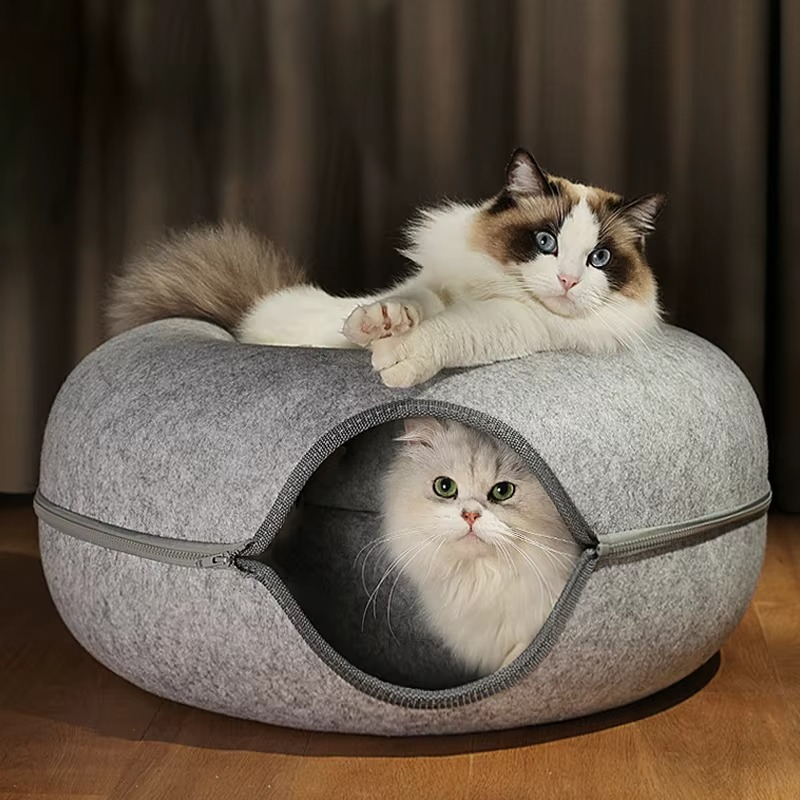 CATSHEE™ Donut Cat Bed Cave