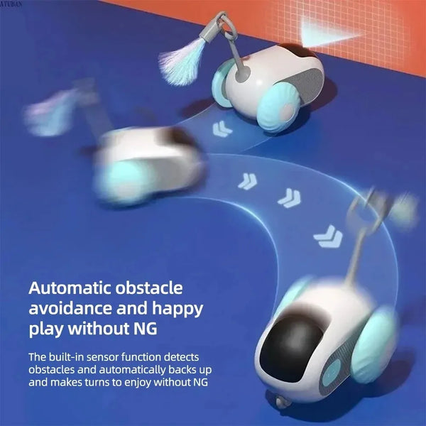 Smart Cat Toy - Automatic Moving Remote Controlled Toy Car for Pets