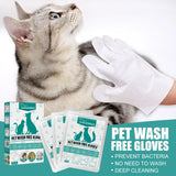 Pet Cleaning Glove Wipes for Dogs & Cats