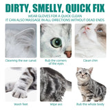 Pet Cleaning Glove Wipes for Dogs & Cats