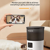 Automatic cat feeder 3L with integrated camera and voice interaction