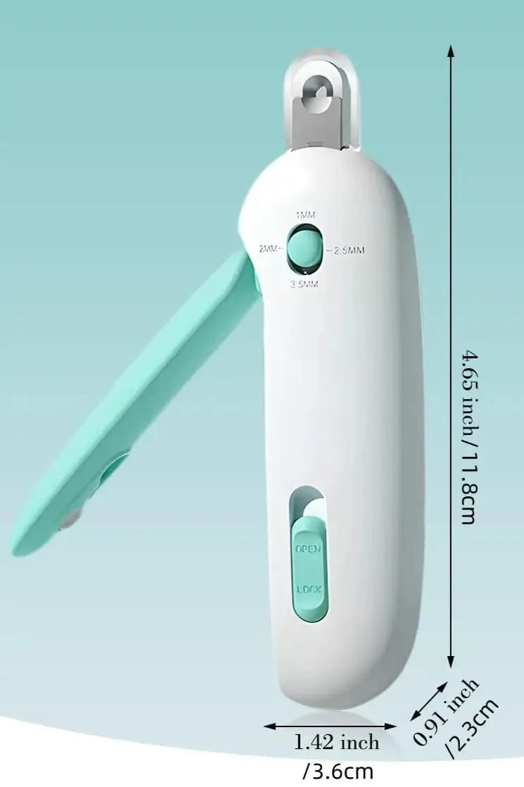 Cat nail clippers with adjustable hole for precise trimming