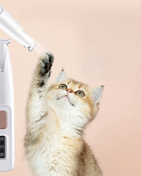 Portable Cat Nail Grinder – Rechargeable, Cordless, with LED Light for Safe & Easy Grooming