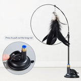Interactive Feather Teaser Wand – Engaging cat toy designed to stimulate hunting instincts and provide fun, active playtime