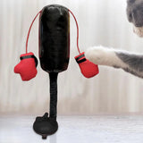 CATSHEE™ Cat Punching Bag Toy! Interactive boxing game with gloves for indoor cats.