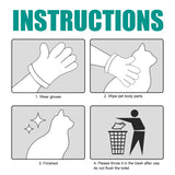Pet Cleaning Glove Wipes for Dogs & Cats