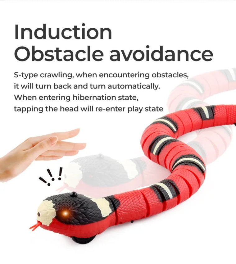 Smart Snake Cat Toy - Automatic Interactive Teaser with USB Charge