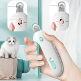 Cat nail clippers with adjustable hole for precise trimming