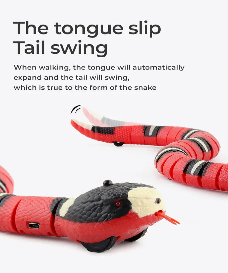 Smart Snake Cat Toy - Automatic Interactive Teaser with USB Charge