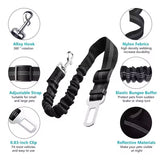 Adjustable Pet Car Seat Belt Harness – Nylon Reflective & Cushioned for Safe Travel